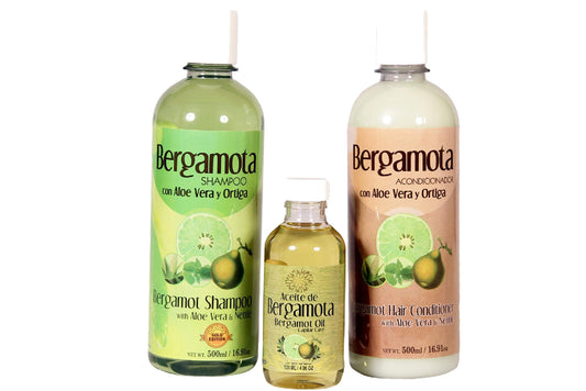 Bergamot Shampoo 500ml and Conditioner 500ml plus Bergamot Oil 120ml, Lenico Brand Gold Edition. Beauty & Personal Care YESMOO