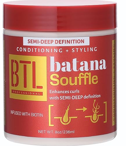 BTL Batana Souffle Hair Cream | Enhances Curls with Semi-Deep Definition | 8oz Beauty & Personal Care BTL Professional
