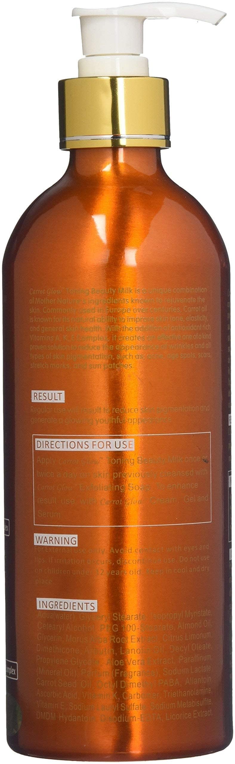 Carrot Glow Intense Toning Beauty Milk Beauty & Personal Care CARROT GLOW