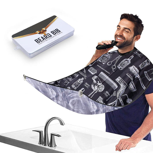 Showvigor Beard Bib Beard Apron, Gift Beard Trimming Catcher Bib for Men Shaving and Hair Clippings, Waterproof Non-Stick Hair Catcher Grooming Cloth Beauty and Personal Care Showvigor