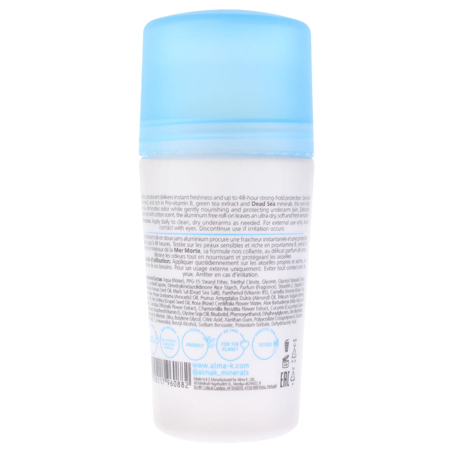 ALMA K Active Protection Roll On Deodorant for Women, 2.6 oz Beauty and Personal Care ALMA K