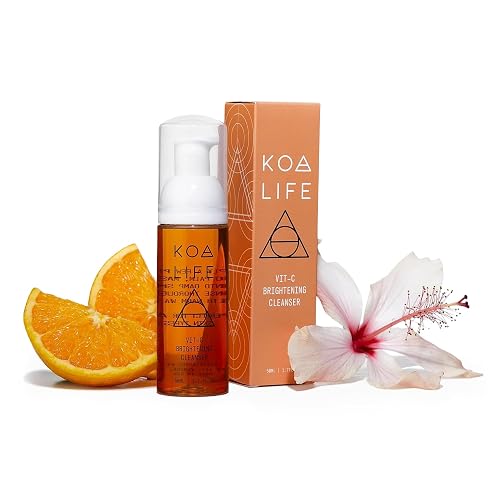 KOA LIFE Vit-C Illuminating Facial Cleanser - Vitamin C Facial Wash, Skin Illuminating Face Wash, Gentle Foam Cleanser, Vegan - 1.7 Fl Oz Beauty & Personal Care KOA LIFE