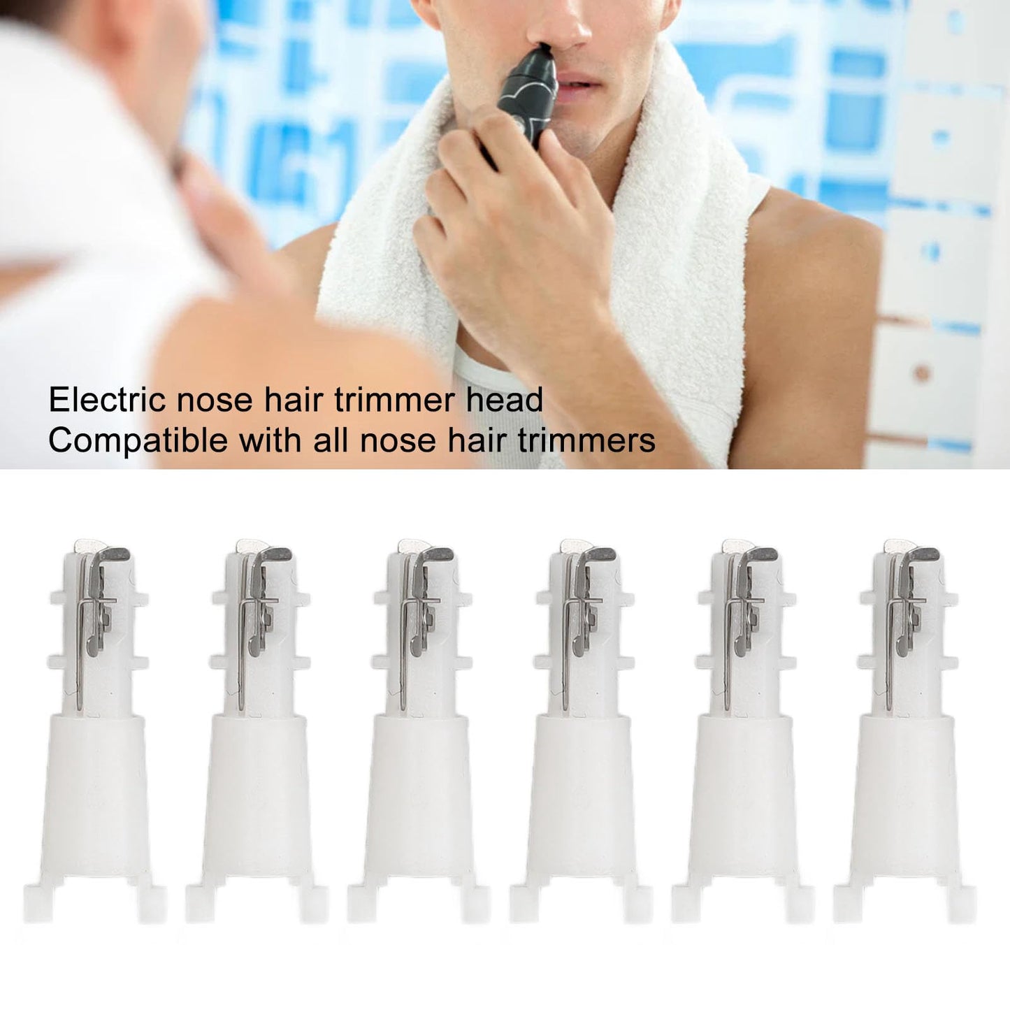 20pcs Nose Hair Cutter Replacement Head Lightweight Travel Small Nose Trimmer Replacement Accessories for Men, Wholesale Business Beauty and Personal Care Dioche