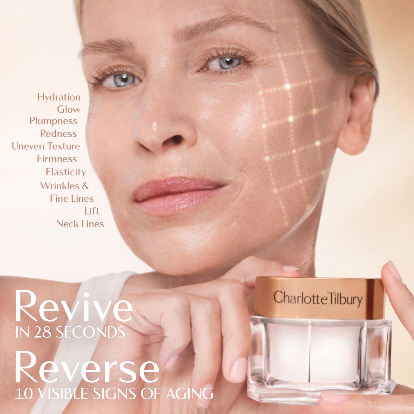Charlotte Tilbury Magic Cream Daily Face Moisturizer & Primer - Hydrating & Firming with 100+ Peptides & Hyaluronic Acid | Clinically Proven to Boost Beauty and Personal Care Charlotte Tilbury