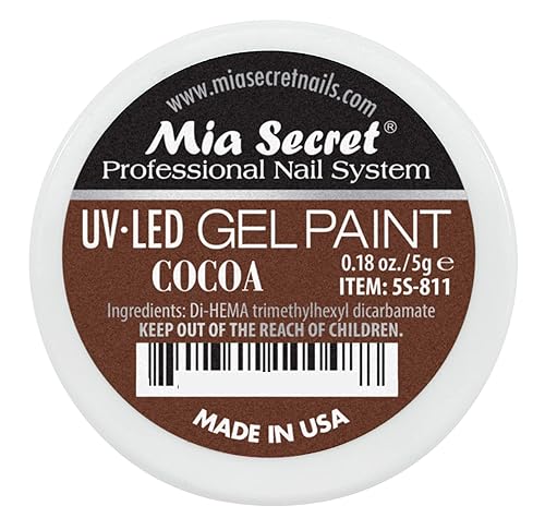 Mia Secret Professional Nail System UV/LED Gel Paint - 5 grams (Cocoa) Beauty & Personal Care Mia Secret