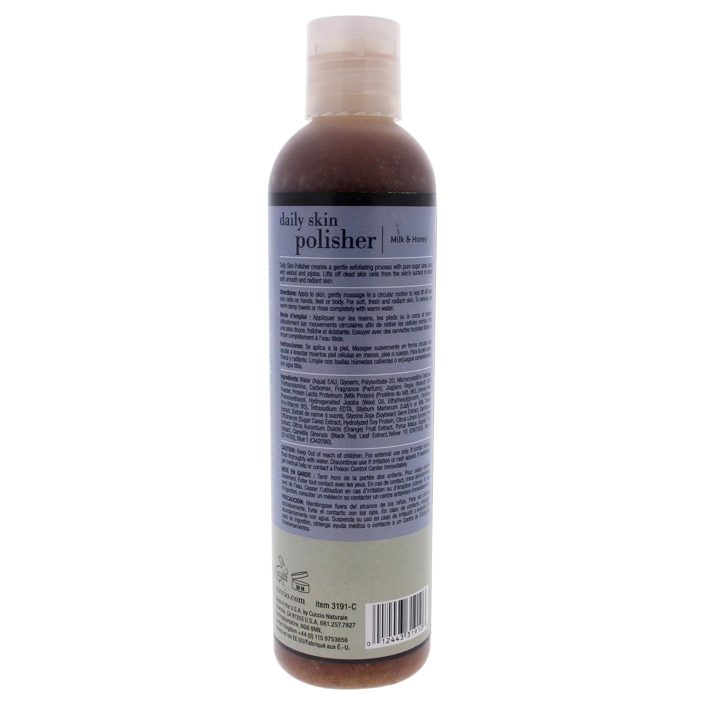 Cuccio Naturale Daily Skin Body Polisher - Soothes And Softens Your Skin - Gentle Exfoliation Process - Lifts Dead Cells From The Skin’s Surface Beauty & Personal Care Cuccio