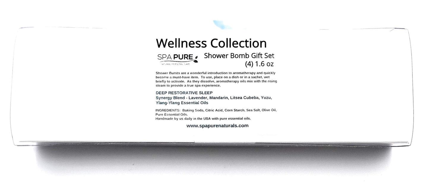 Spa Pure DEEP Restorative Sleep Aromatherapy Shower Steamers Bombs - Shower Bombs with Essential Oils - Unisex Bath Melts - Self Care and Relaxation… Beauty & Personal Care Spa Pure