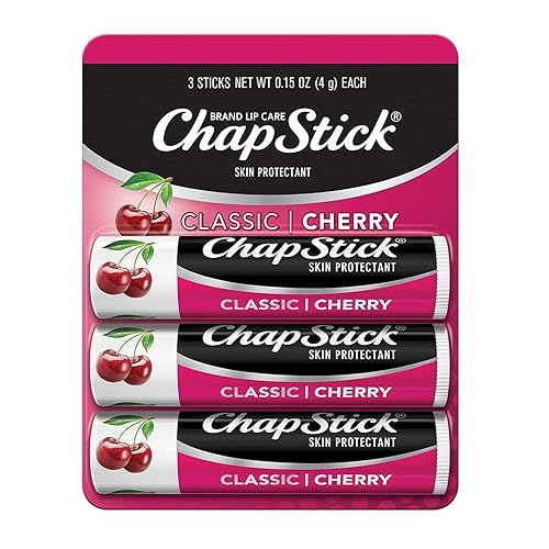 ChapStick Classic Lip Balm SPF 4 Cherry, 0.15 Ounce (Pack of 3) Beauty & Personal Care ChapStick