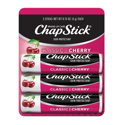 ChapStick Classic Lip Balm SPF 4 Cherry, 0.15 Ounce (Pack of 3) Beauty & Personal Care ChapStick