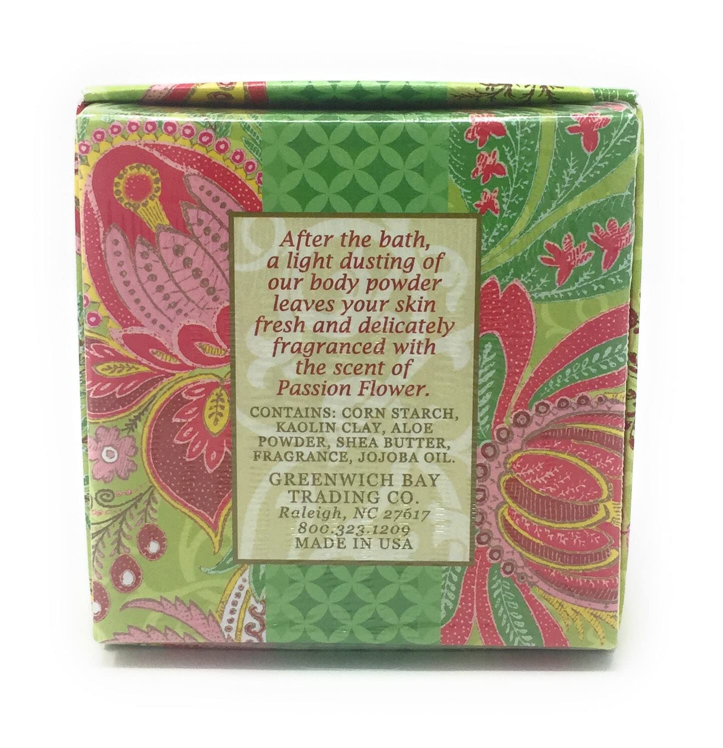 Greenwich Bay Trading Co. Dusting Powder, 4 Ounce, Passion Flower and Olive Oil Beauty & Personal Care Greenwich Bay Trading Company