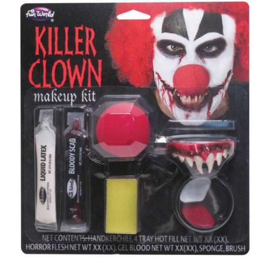 Fun World Killer Clown Horror Makeup Kit