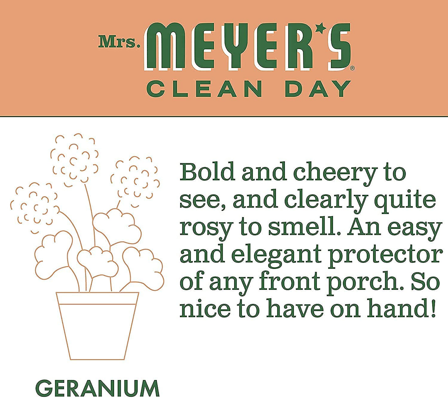 Mrs. Meyer's Hand Soap Refill, Made with Essential Oils, Geranium, 33 Fl. Oz Beauty & Personal Care Mrs. MEYER'S