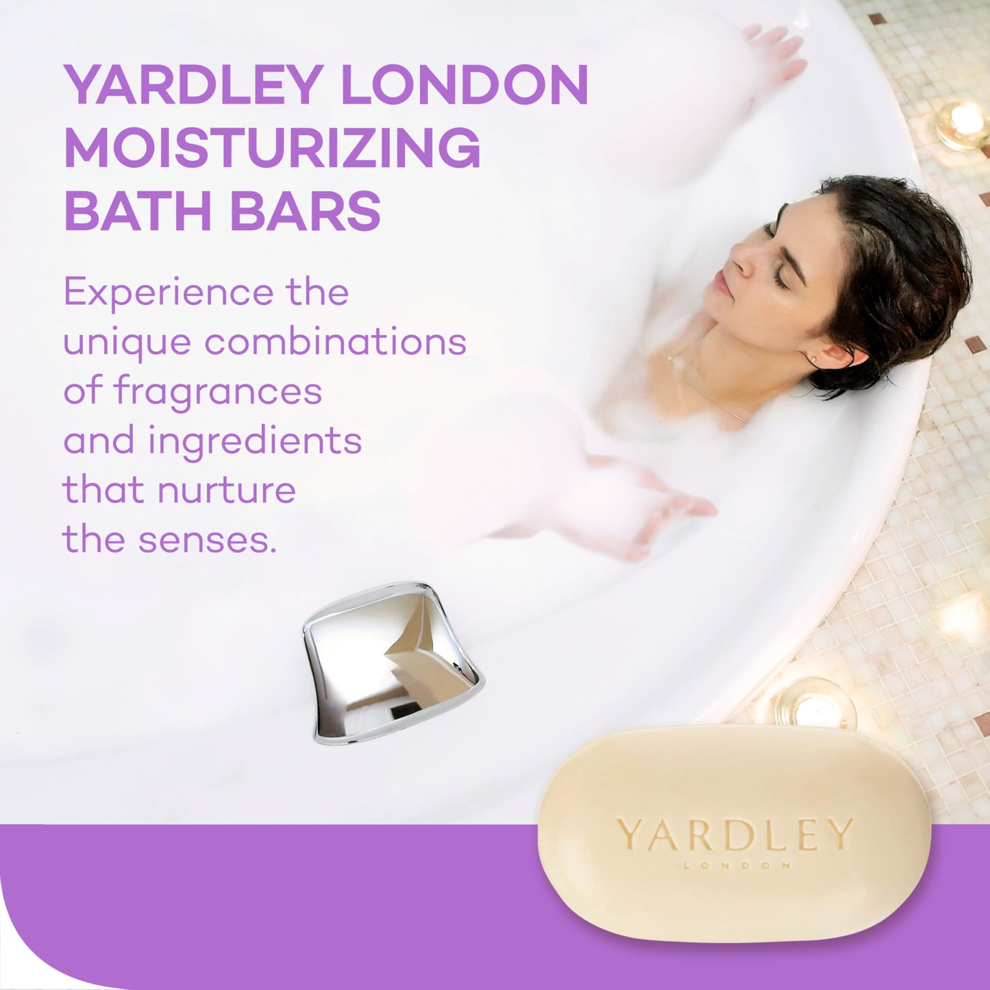 Yardley London English Lavender Naturally Moisturizing Bath Bar, 4 ounce Beauty & Personal Care Yardley