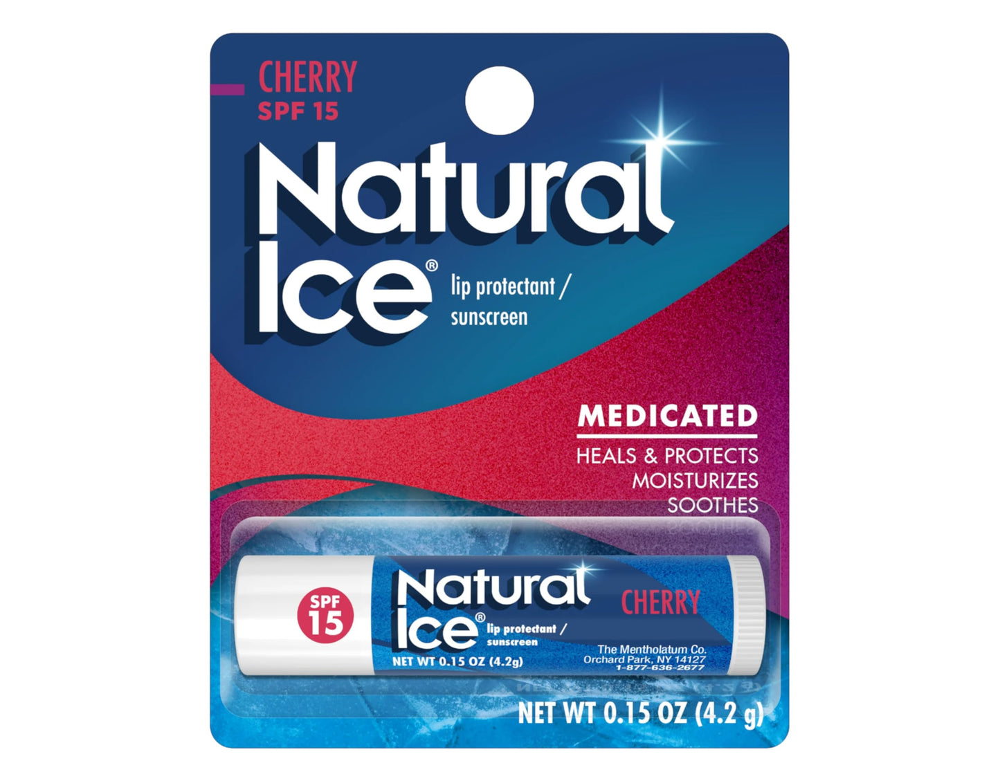 Natural Ice Cherry SPF 15 Medicated Lip Balm, 0.15 Ounce 12 Pkgs Beauty and Personal Care NATURAL
