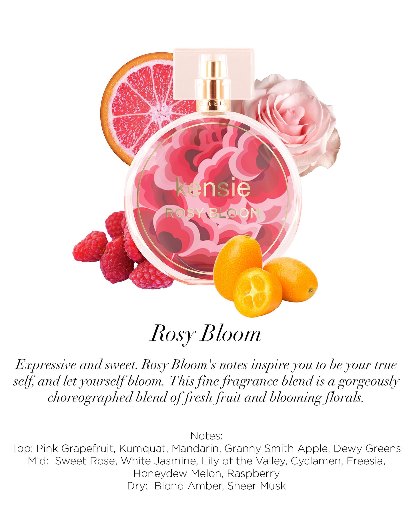 kensie Rosy Bloom 3.4 Oz Edp, 3.4 fluid_ounces Beauty & Personal Care kensie