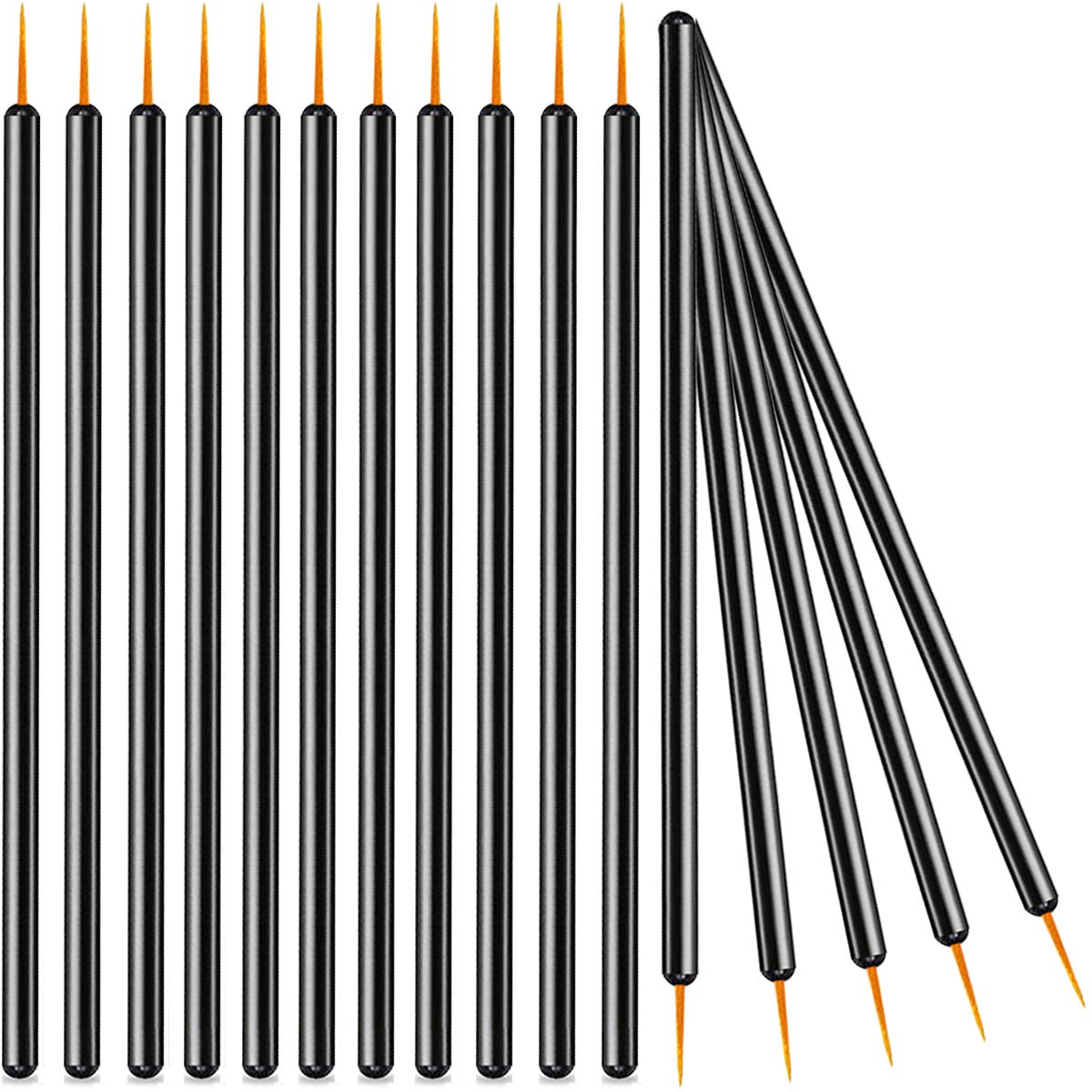 KINGMAS 100 Pack Eyeliner Brush, Disposable Ultra-fine Point Eyeliner Applicator Cosmetic Eye Wands Eye Liner Makeup Tool Beauty & Personal Care KINGMAS