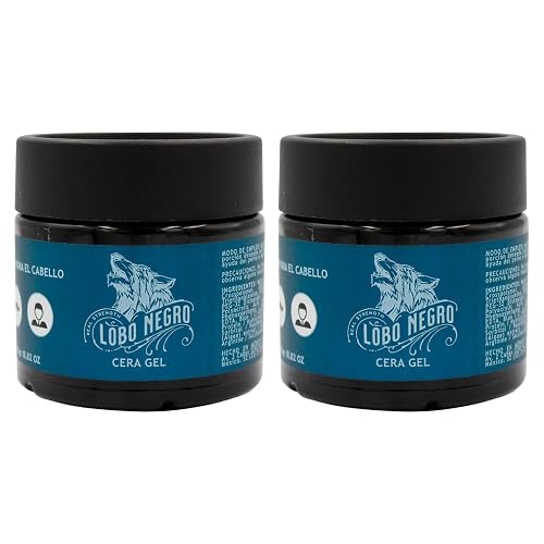 Tu Salud Plus Lobo Negro Cera Wax Gel 250g - Strong Hold, High Shine Hair Styling Wax Gel for Men - Long-Lasting, Non-Flaky/Cera para Cabello Lobo Beauty & Personal Care Tu Salud Plus