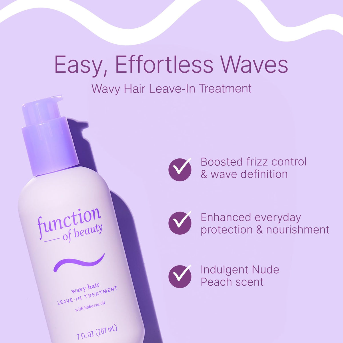 Function of Beauty Wavy Leave In Hair Conditioner - Anti-Frizz, 2-Pack