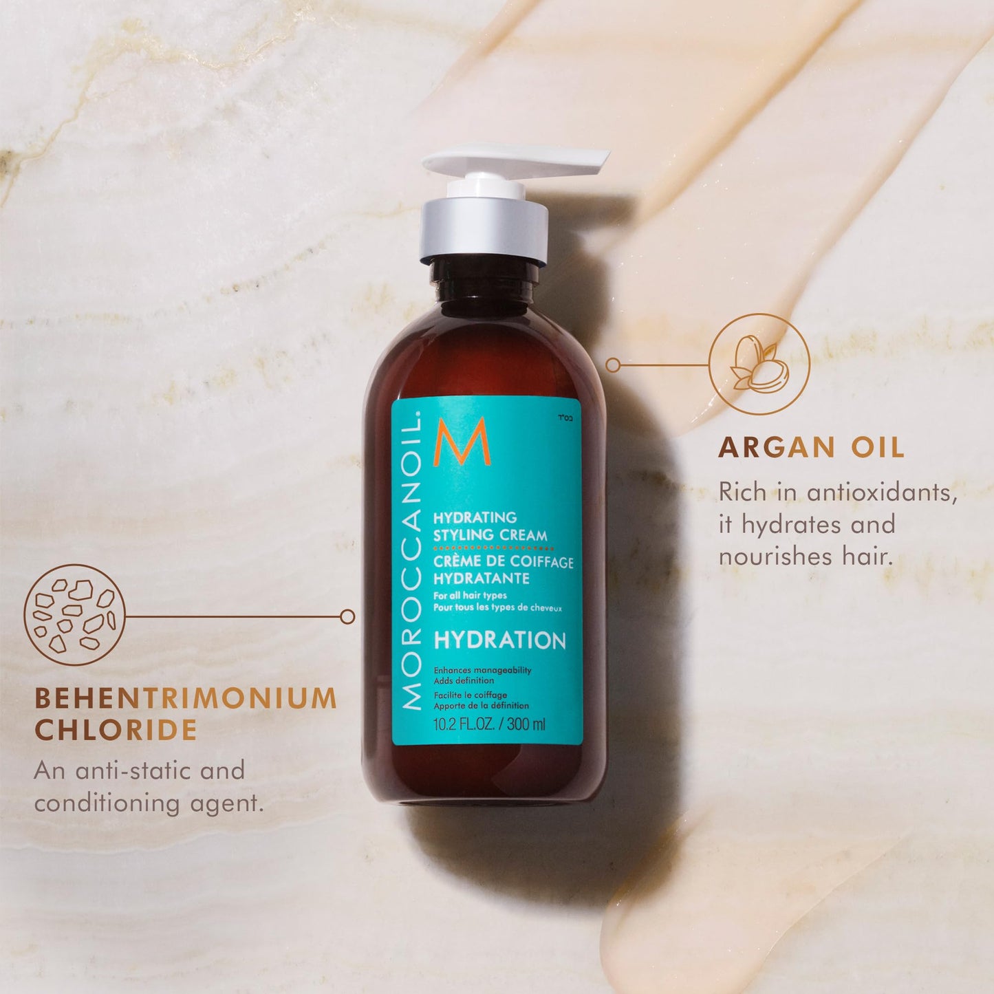 Moroccanoil Hydrating Styling Cream, 10.2 Fl. Oz. Beauty & Personal Care Moroccanoil