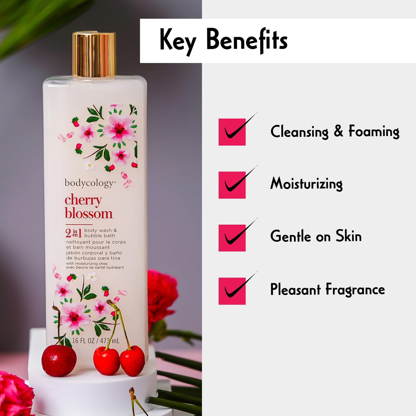 Bodycology Cherry Blossom Moisturizing Body Wash Beauty & Personal Care Bodycology