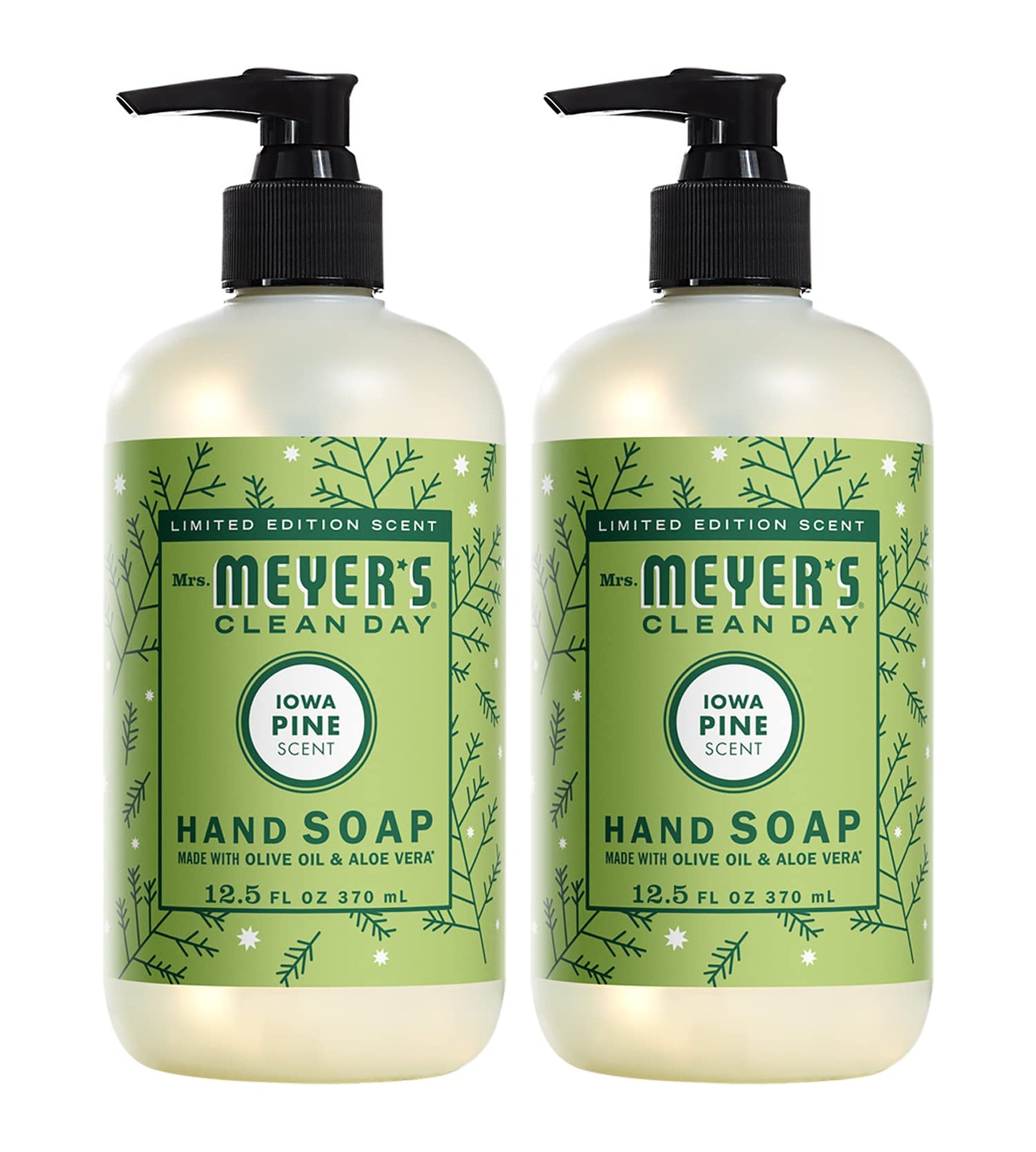 MRS. MEYER'S CLEAN DAY Liquid Hand Soap, Cruelty Free, Iowa Pine Scent, 12.5 oz (Pack of 2) Beauty & Personal Care Mrs. MEYER'S