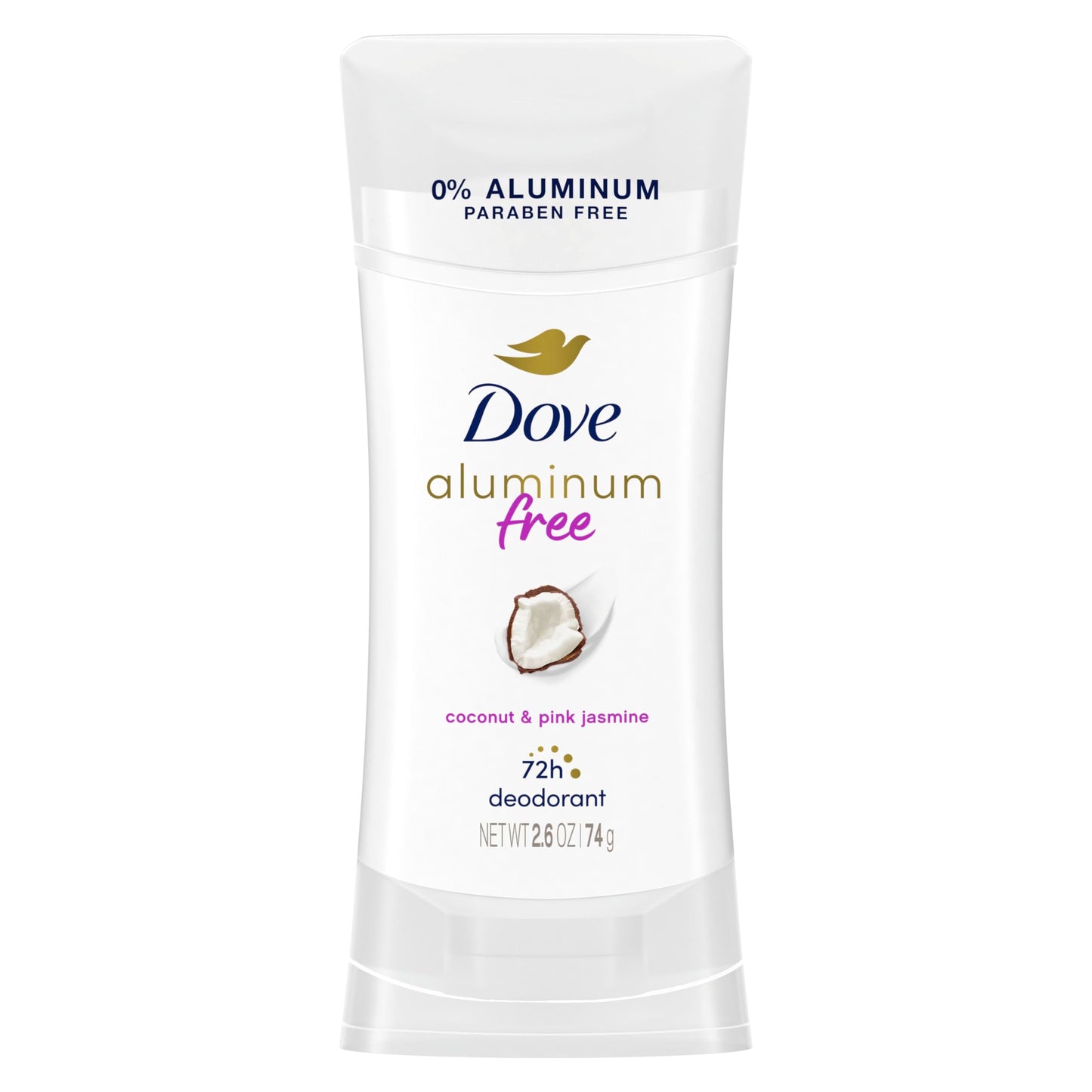 Dove Aluminum Free Deodorant for Women Coconut and Pink Jasmine 72 hour odor protection 2.6 oz Beauty and Personal Care Dove