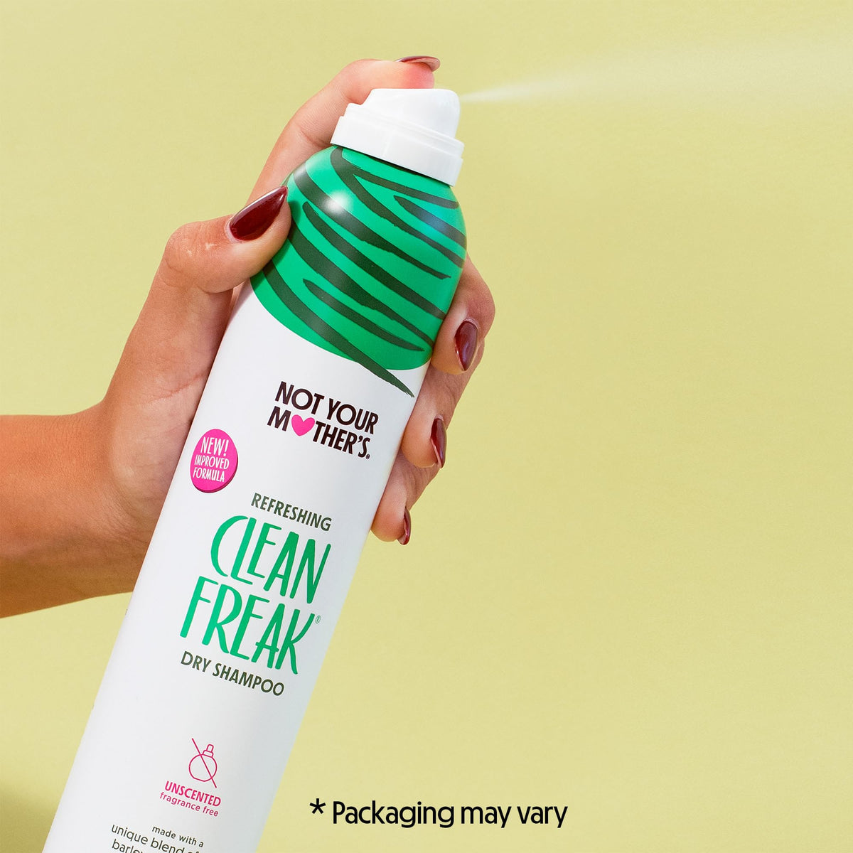 Not Your Mother's Clean Freak Unscented Dry Shampoo (3-Pack) - 7 oz - Dry Shampoo Instantly Absorbs Oil - Hair Essentials for All Hair Types (7 Ounce