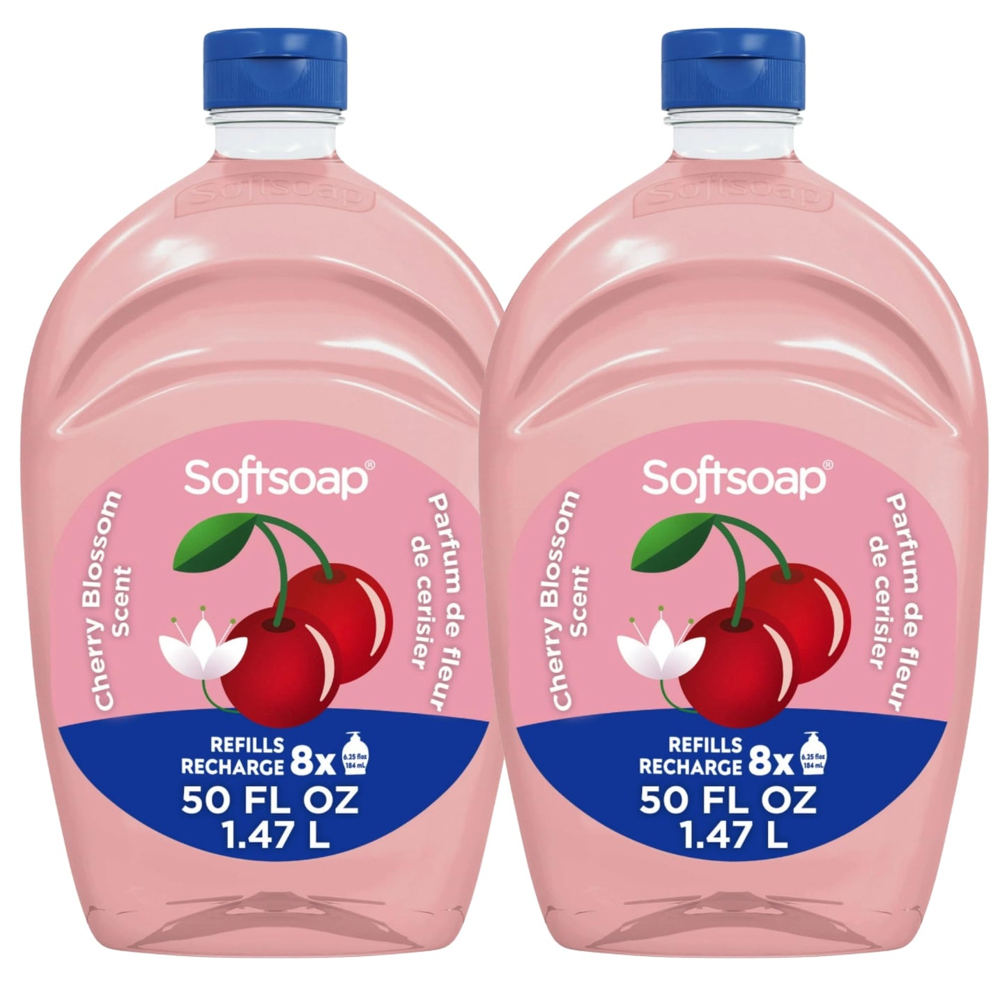 Softsoap Limited Edition Seasonal Scents | Extra Large Refill Bottles, 100 FL Oz Total, 2-50 Fl Oz Bottles for Refilling Liquid Hand Wash (Cherry Beauty & Personal Care Softsoap