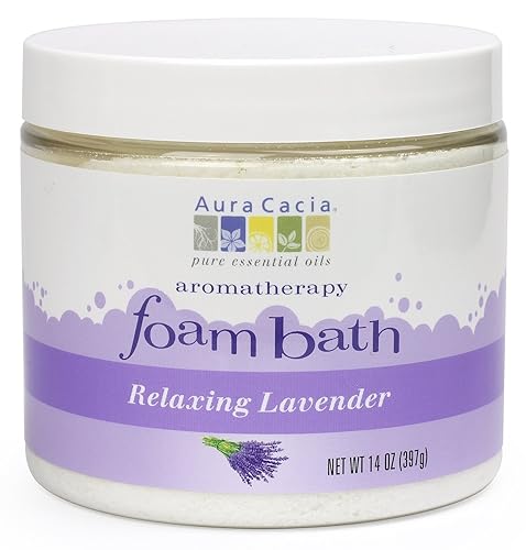 Aura Cacia Aromatherapy Foam Bath, Relaxing Lavender, 14 ounce jar (Pack of 2) Beauty & Personal Care Aura Cacia