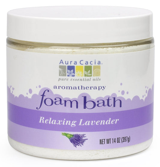 Aura Cacia Aromatherapy Foam Bath, Relaxing Lavender, 14 ounce jar (Pack of 2) Beauty & Personal Care Aura Cacia
