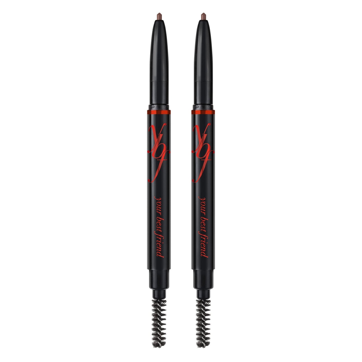 YBF Beauty Eyebrow Pencil - Universal Automatic Brow Pencil With Spoolie Brush - Perfect Eyebrow Makeup Shaper - Taupe Eyebrow Liner - 2 Pack Beauty & Personal Care ybf