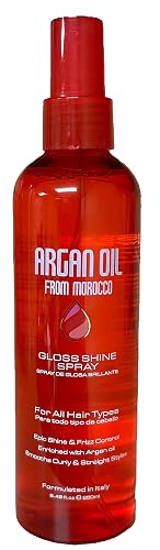 Argan Oil from Morocco Gloss Shine Spray, 8.45 fl.oz. (250 ml) Beauty & Personal Care Argan Cosmetics