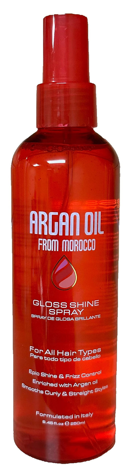 Argan Oil from Morocco Gloss Shine Spray, 8.45 fl.oz. (250 ml) Beauty & Personal Care Argan Cosmetics