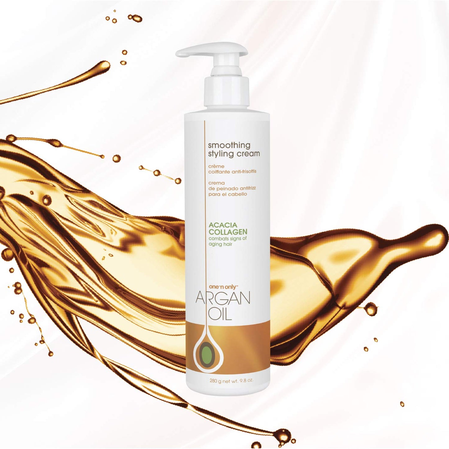 One 'n Only Argan Oil Smoothing Styling Cream, Helps Protect Hair Color, Eliminates Frizz, Hydrates, Adds Shine, Definition, and Texture for a Beauty & Personal Care One 'N Only