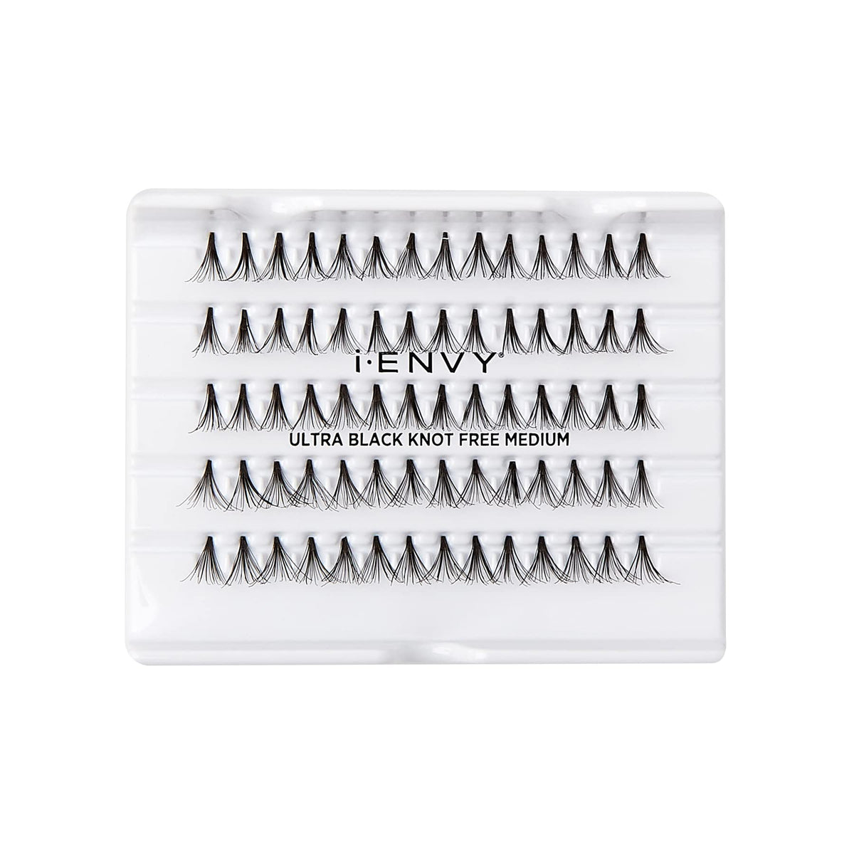 i-ENVY By KISS Ultra Black Knot Free Lashes, Natural & Bold Look, 280 Individual Remy Hair Lashes, Lightweight, Easy-to-Use, Perfect for Subtle Beauty & Personal Care i•ENVY