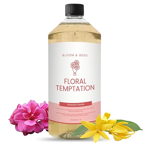 Luxury Liquid Hand Soap Refill - Natural Scented Hand Wash - Gentle Hand Soap with Essential Oils & Aloe Vera - Moisturizing Handwash for Bathroom Beauty & Personal Care Bloom & B?de