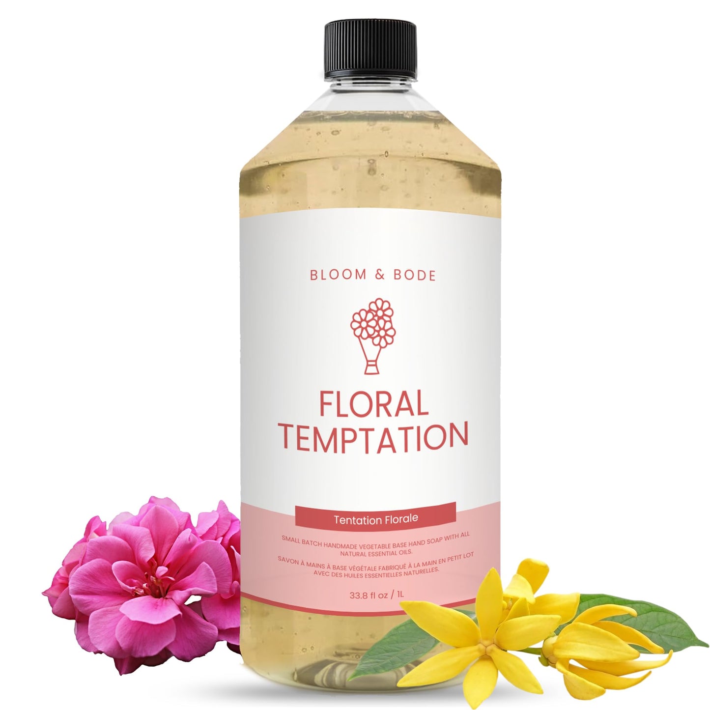 Luxury Liquid Hand Soap Refill - Natural Scented Hand Wash - Gentle Hand Soap with Essential Oils & Aloe Vera - Moisturizing Handwash for Bathroom Beauty & Personal Care Bloom & B?de