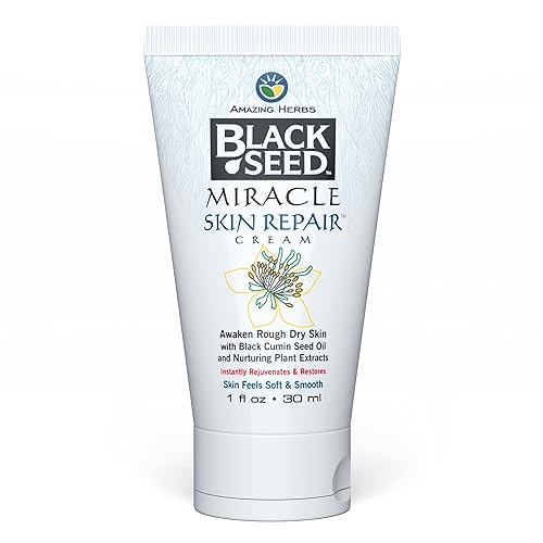 Amazing Herbs Black Seed Miracle Skin Repair Cream - Non-Allergenic Formula, Black Cumin Seed Oil, Vitamin E, & other Essential Oils, Supports Beauty & Personal Care Amazing Herbs