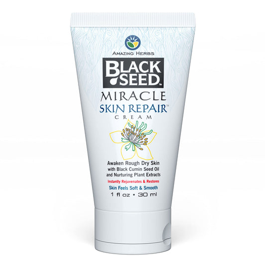 Amazing Herbs Black Seed Miracle Skin Repair Cream - Non-Allergenic Formula, Black Cumin Seed Oil, Vitamin E, & other Essential Oils, Supports Beauty & Personal Care Amazing Herbs