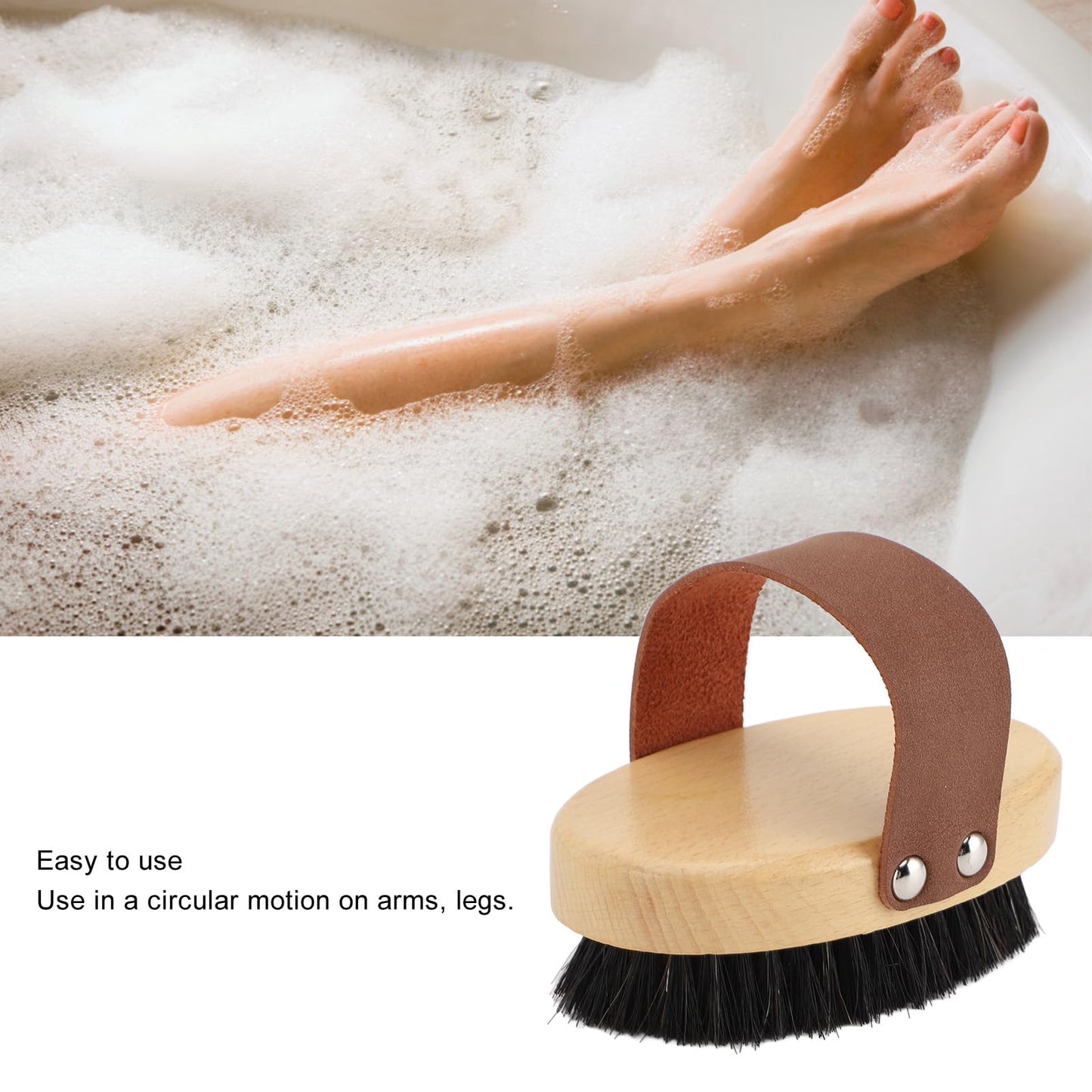 ZJchao Copper Body Brush, Dry Brushing Body Brush Copper Scrubber Exfoliating Dry Brushing Body Brush Exfoliator Massage Body Scrubber for Men Women Beauty and Personal Care ZJchao