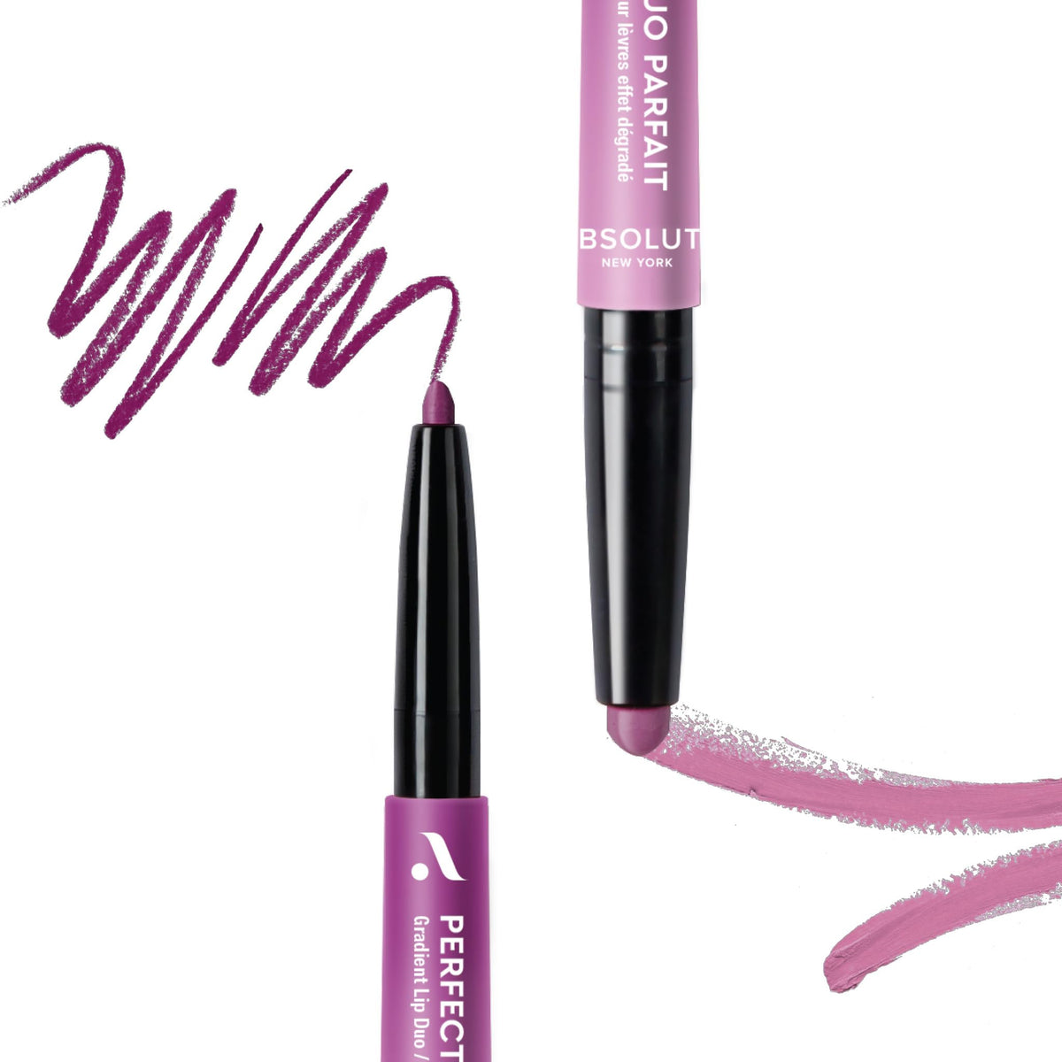 Absolute New York ALD03 Perfect Pair Lip Duo, Fuller and Poutier Lips, Deeper Shade For Lip Contouring, Satin Lipstick and Lip Liner Beauty & Personal Care Absolute New York