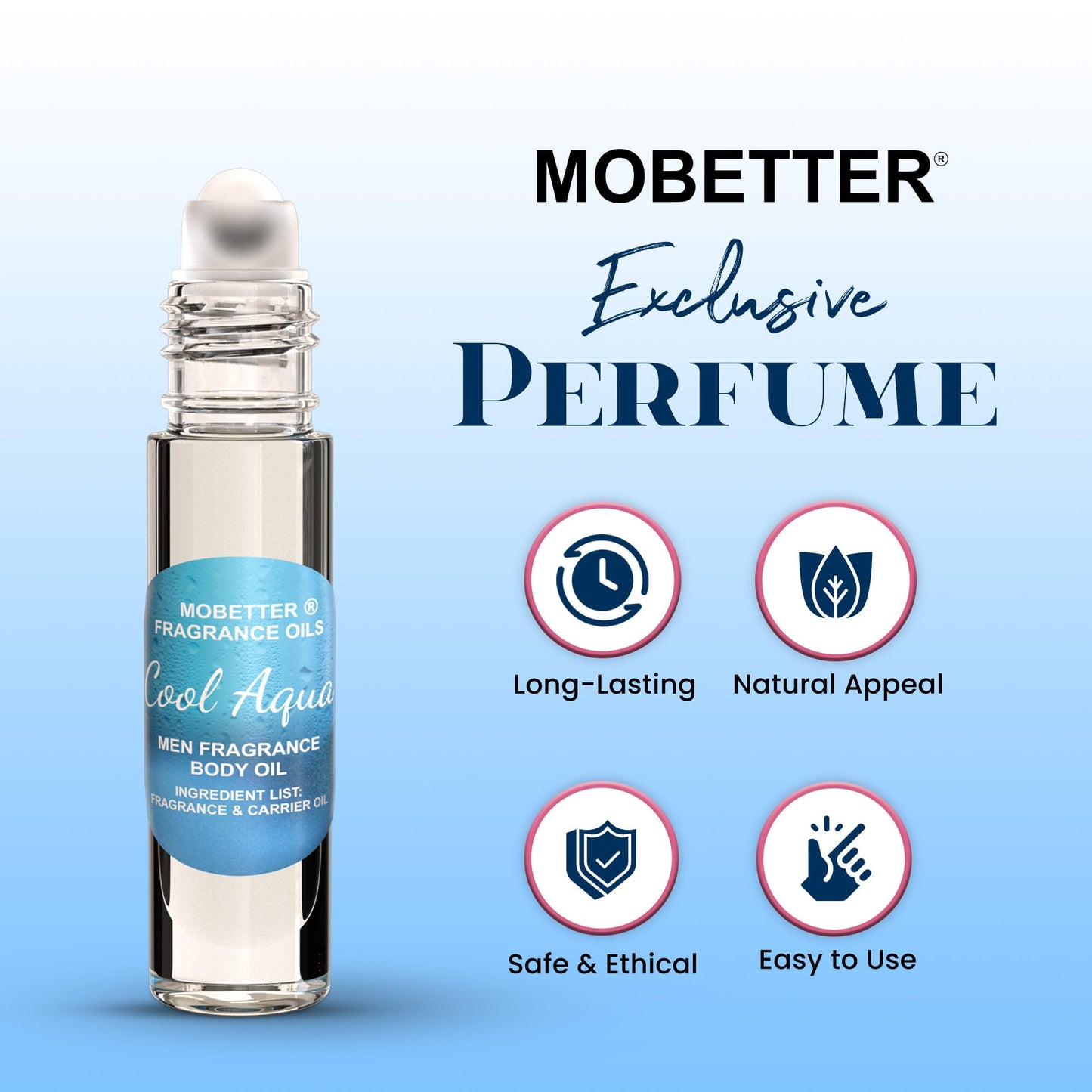 MOBETTER FRAGRANCE OILS Cool Aqua Men Fragrance Body Oil Beauty & Personal Care MOBETTER FRAGRANCE OILS