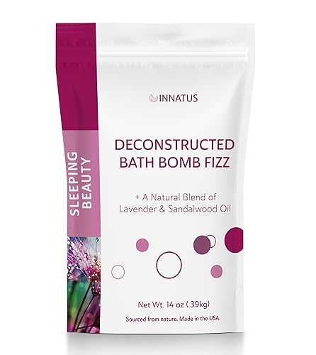 Sea Salt Fizzy Deconstructed Sleeping Beauty Bath Bomb - 14oz Bath Fizz - Infused with Natural Oils for Deep Relaxation (Tea Tree Oil) Beauty & Personal Care INNATUS