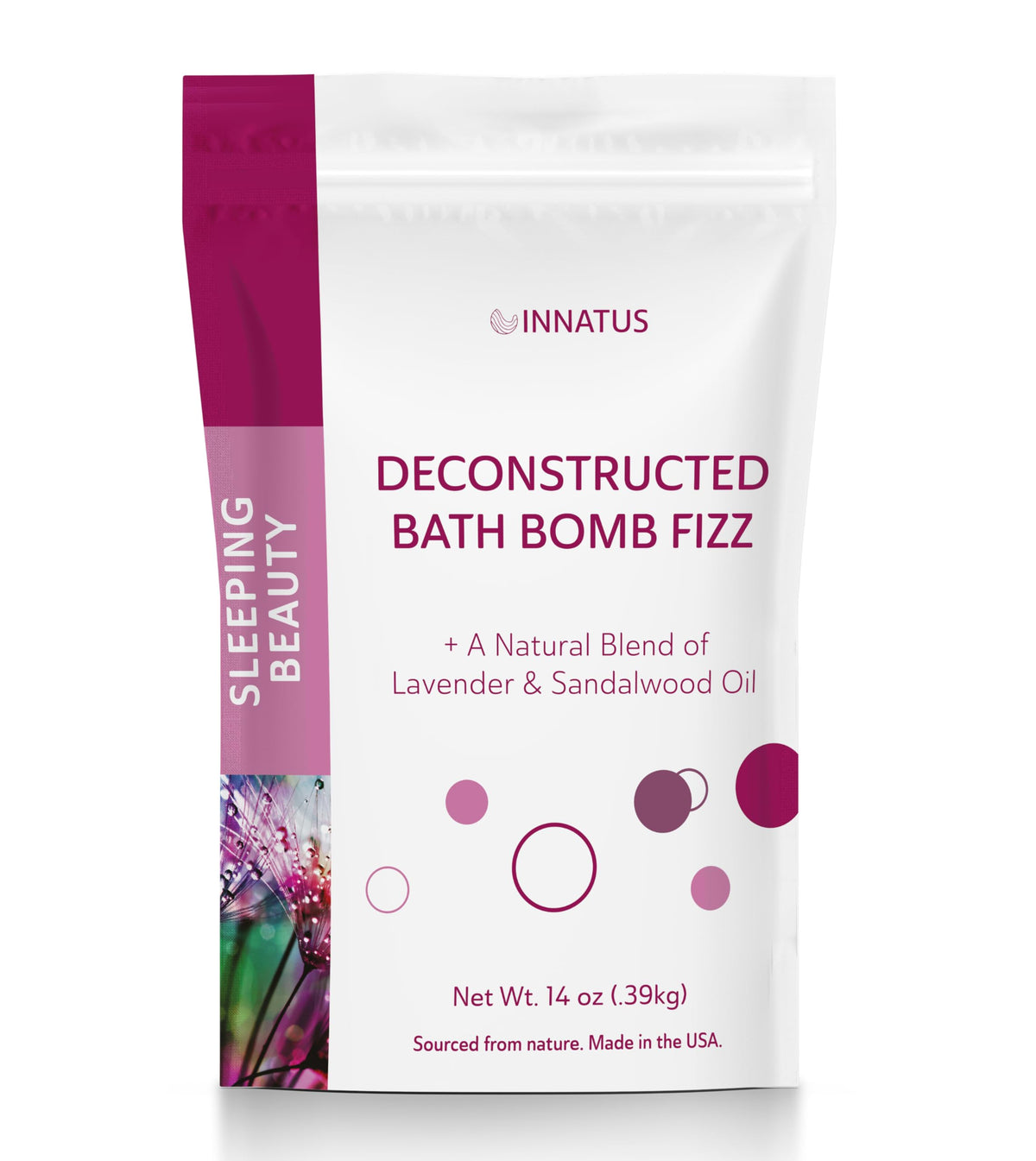 Sea Salt Fizzy Deconstructed Sleeping Beauty Bath Bomb - 14oz Bath Fizz - Infused with Natural Oils for Deep Relaxation (Tea Tree Oil) Beauty & Personal Care INNATUS