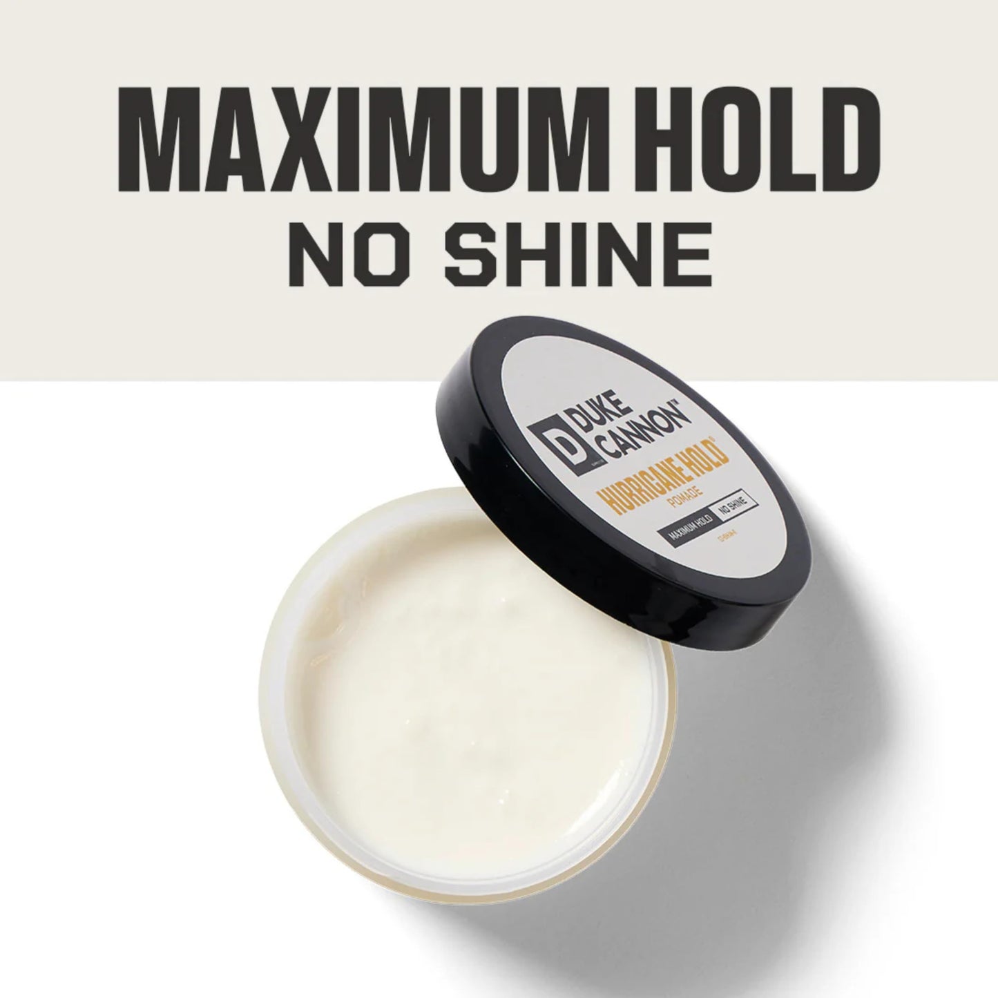 Duke Cannon Supply Co. Hurricane Hold Pomade - 4.6 oz - Extra Strong Hold, No Shine, Water-Based for Easy Washout, Long-Lasting Hair Control Beauty & Personal Care Duke Cannon Supply Co.