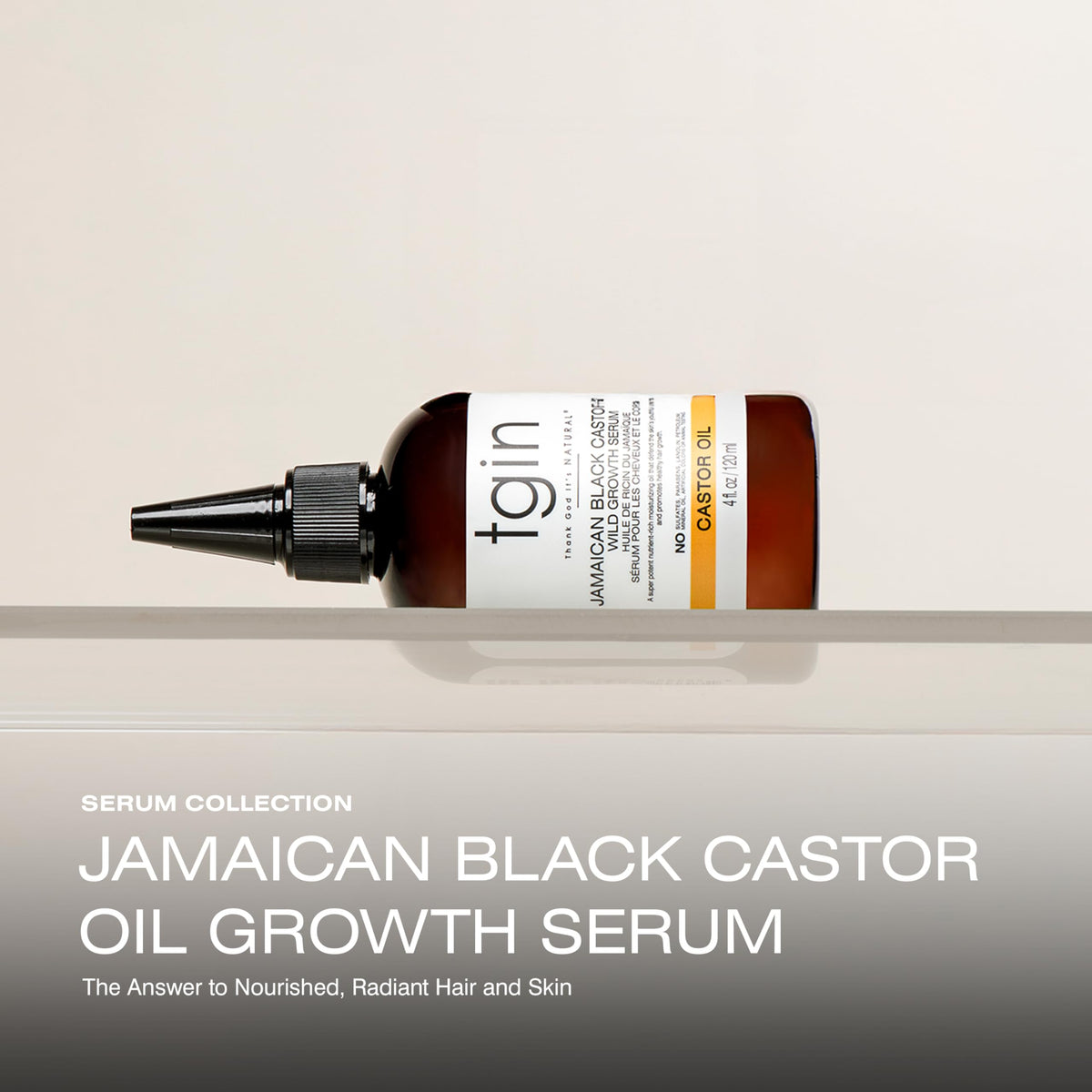tgin Jamaican Black Castor Oil, Hair & Body Serum - 4oz