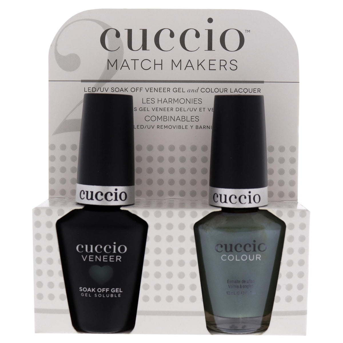 Cuccio Matchmaker Nail Lacquer & Gel Polish, Dubai Me An Island Green, 2 pc (I0098367)