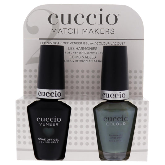 Cuccio Matchmaker Nail Lacquer & Gel Polish, Dubai Me An Island Green, 2 pc (I0098367)