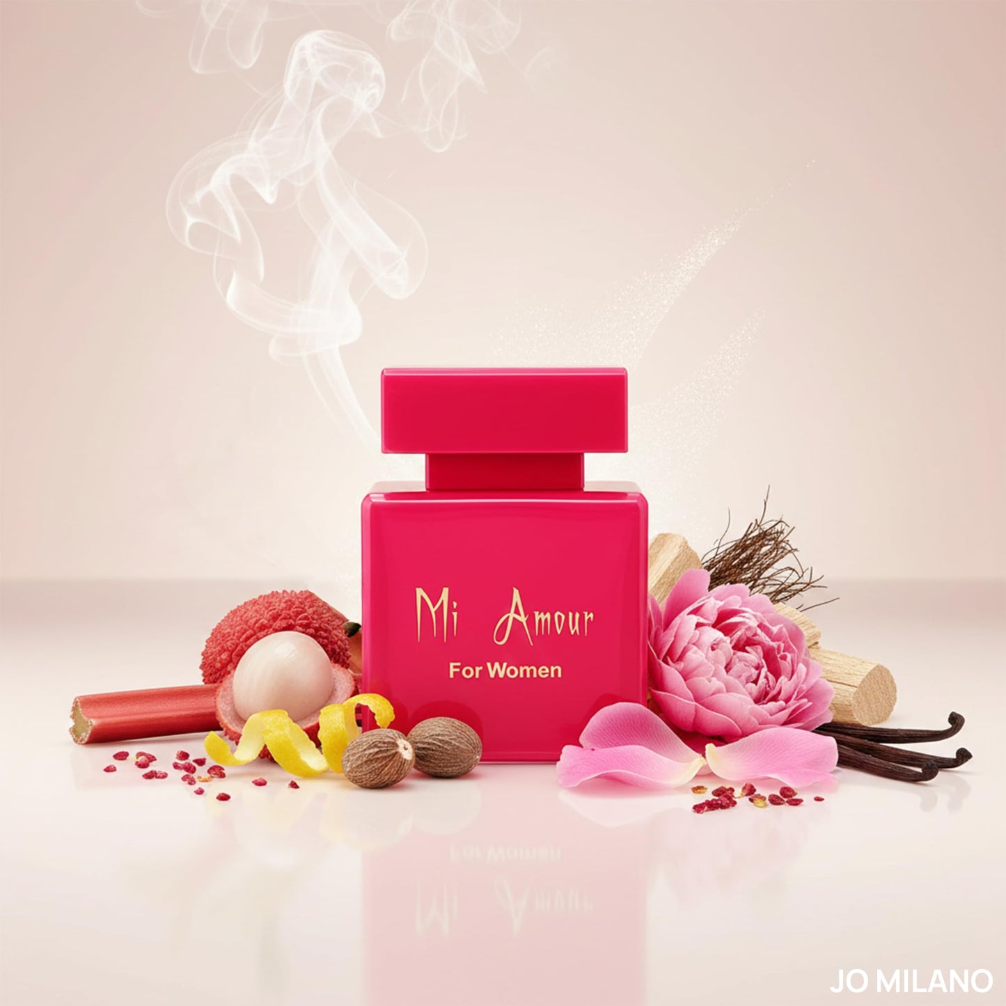 Jo Milano Paris Mi Amour Eau De Parfum Spray | 3.4 oz (100ml) | Vanilla, Rose, Floral, Fruity, Fresh Scent | Long Lasting Fragrance for Women Beauty & Personal Care Jo Milano