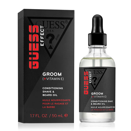 Guess Guess Effect Boost Conditioning Shave and Beard Oil Men Oil 1.7 oz Beauty & Personal Care GUESS